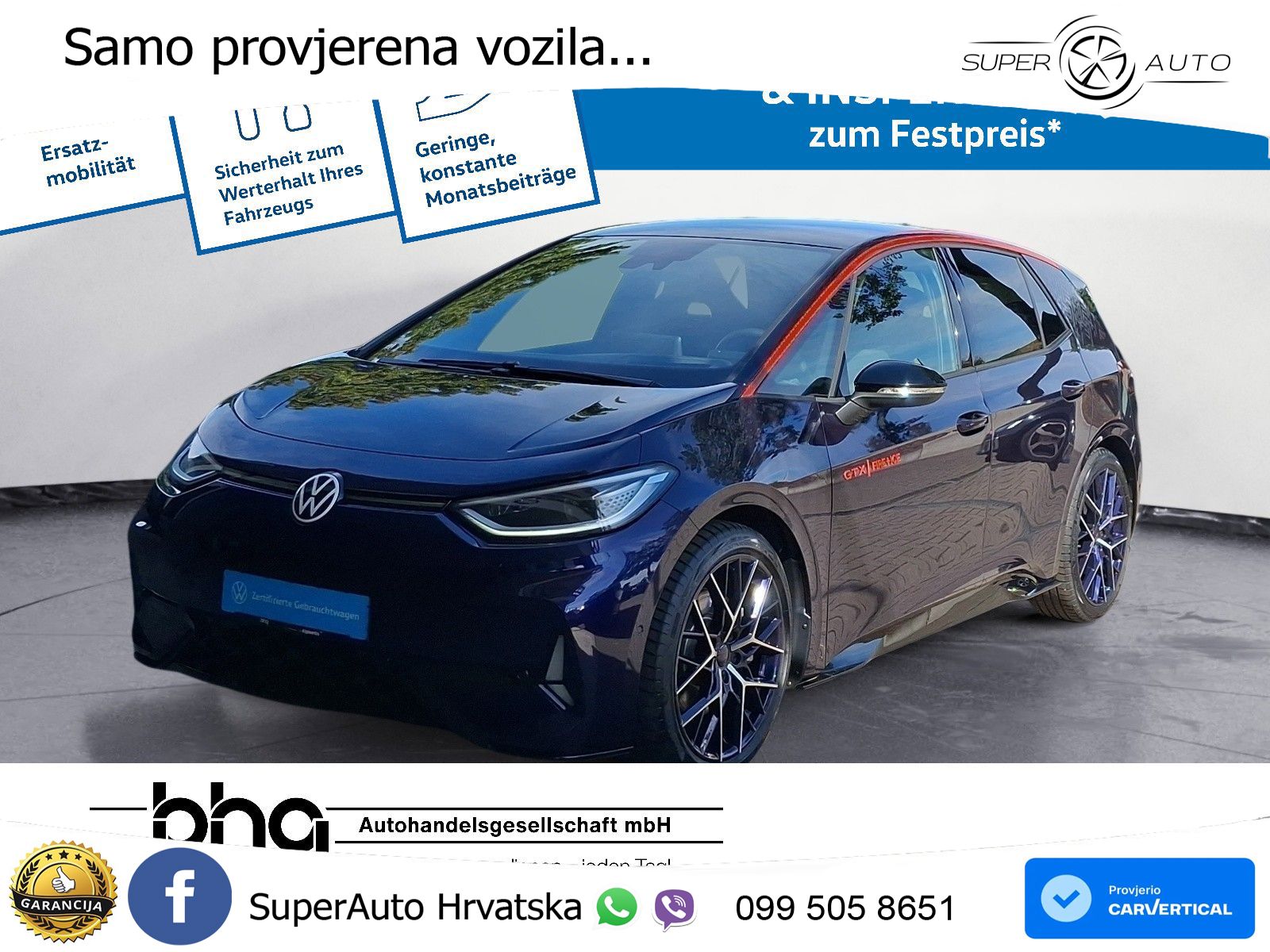 Volkswagen ID.3 GTX 84 kWh (286 KS) LED+GR SJED+ACC