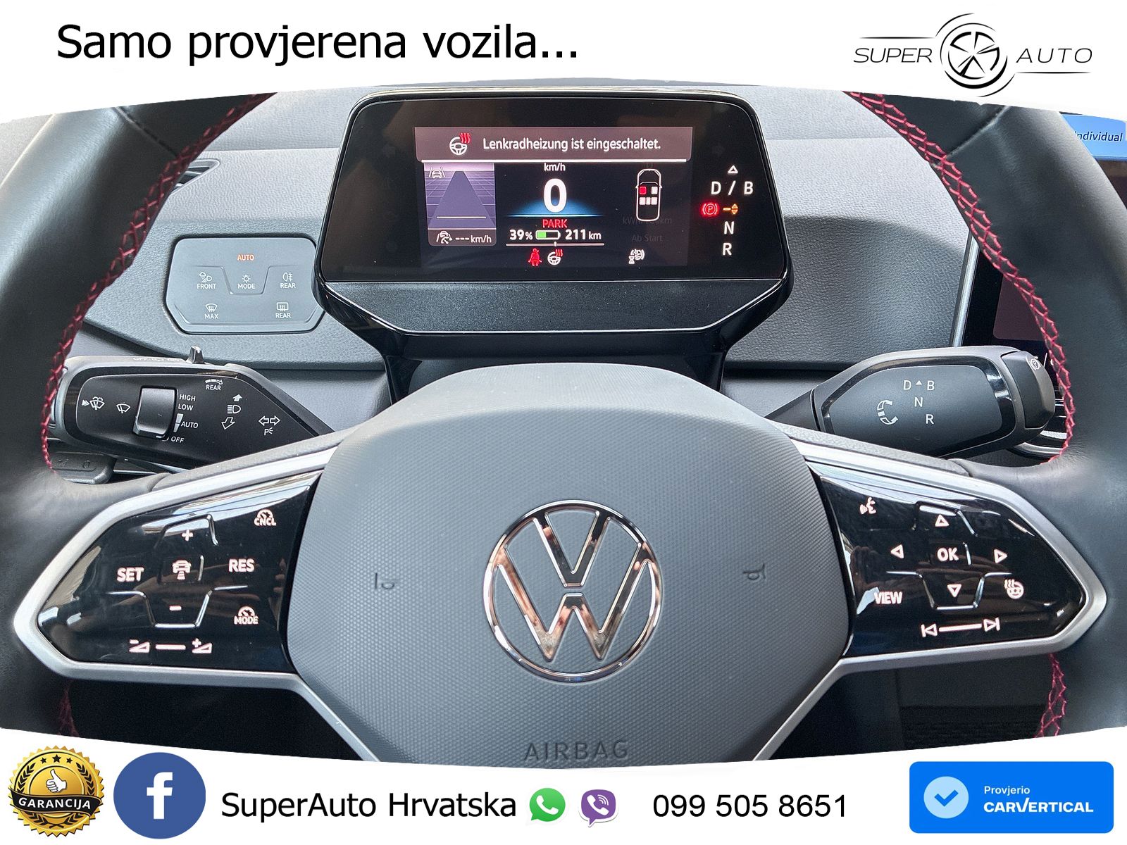 Volkswagen ID.3 GTX Performance 84 kWh (326 KS) LED+GR SJED+ACC
