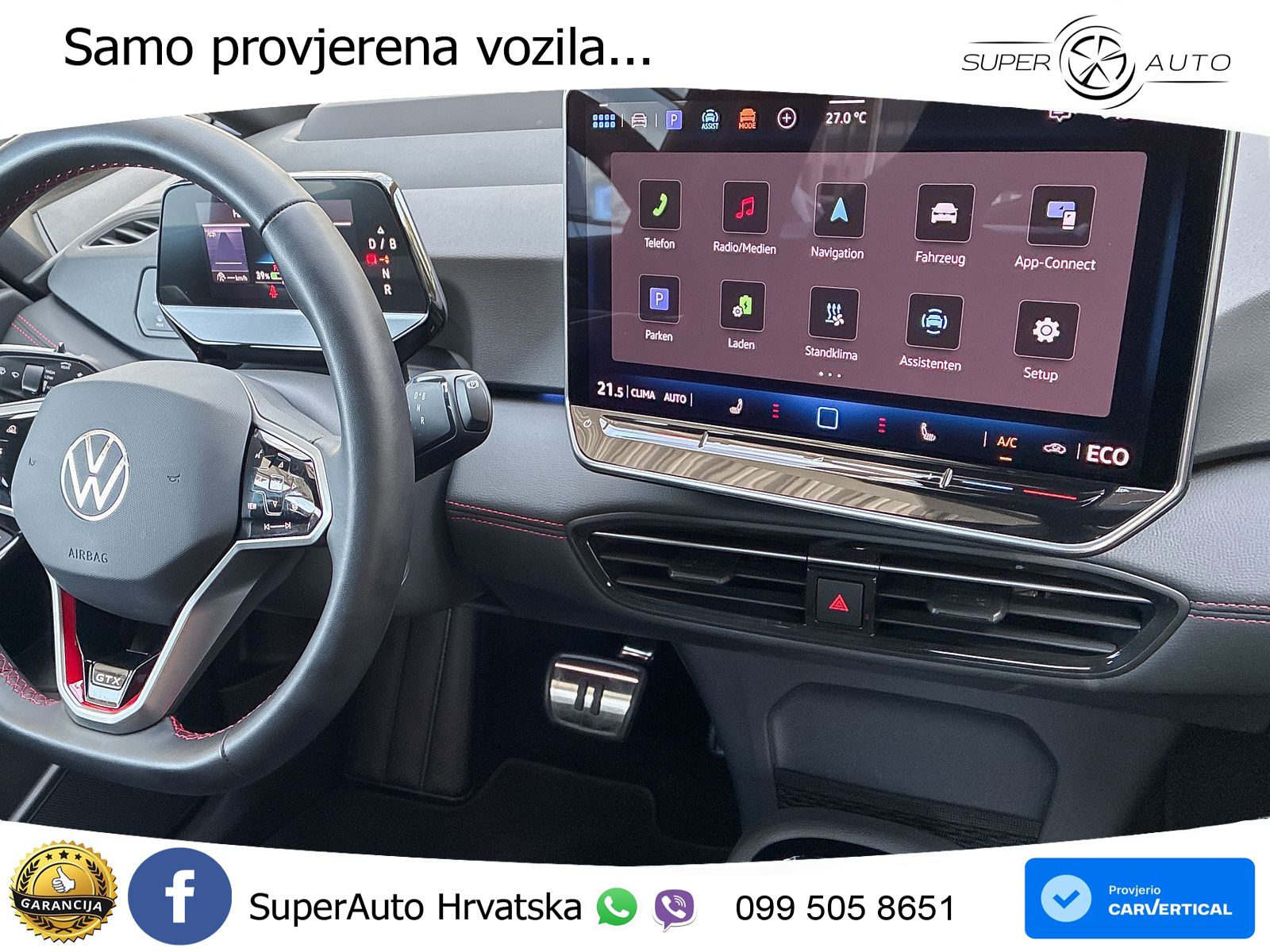 Volkswagen ID.3 GTX Performance 84 kWh (326 KS) LED+GR SJED+ACC