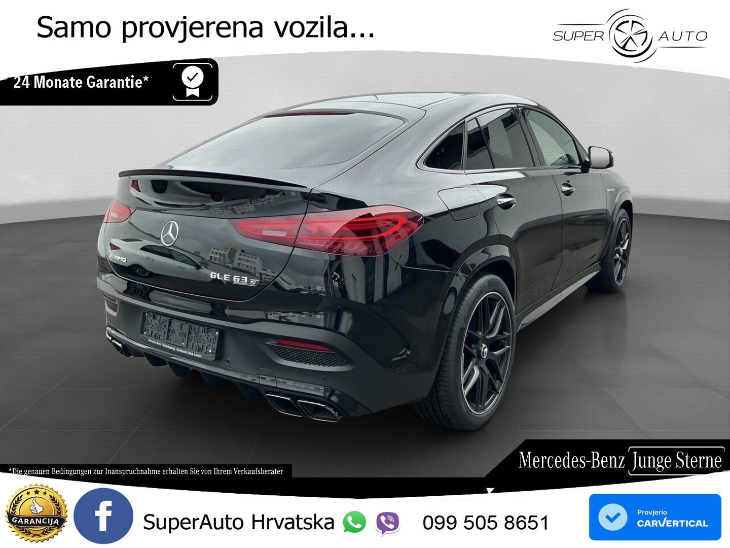 Mercedes AMG GLE Coupe 63 S V8 (612 KS) EQ Boost 4MATIC+ AMG SPEEDSHIFT TCT 9G LED+GR SJED+ACC