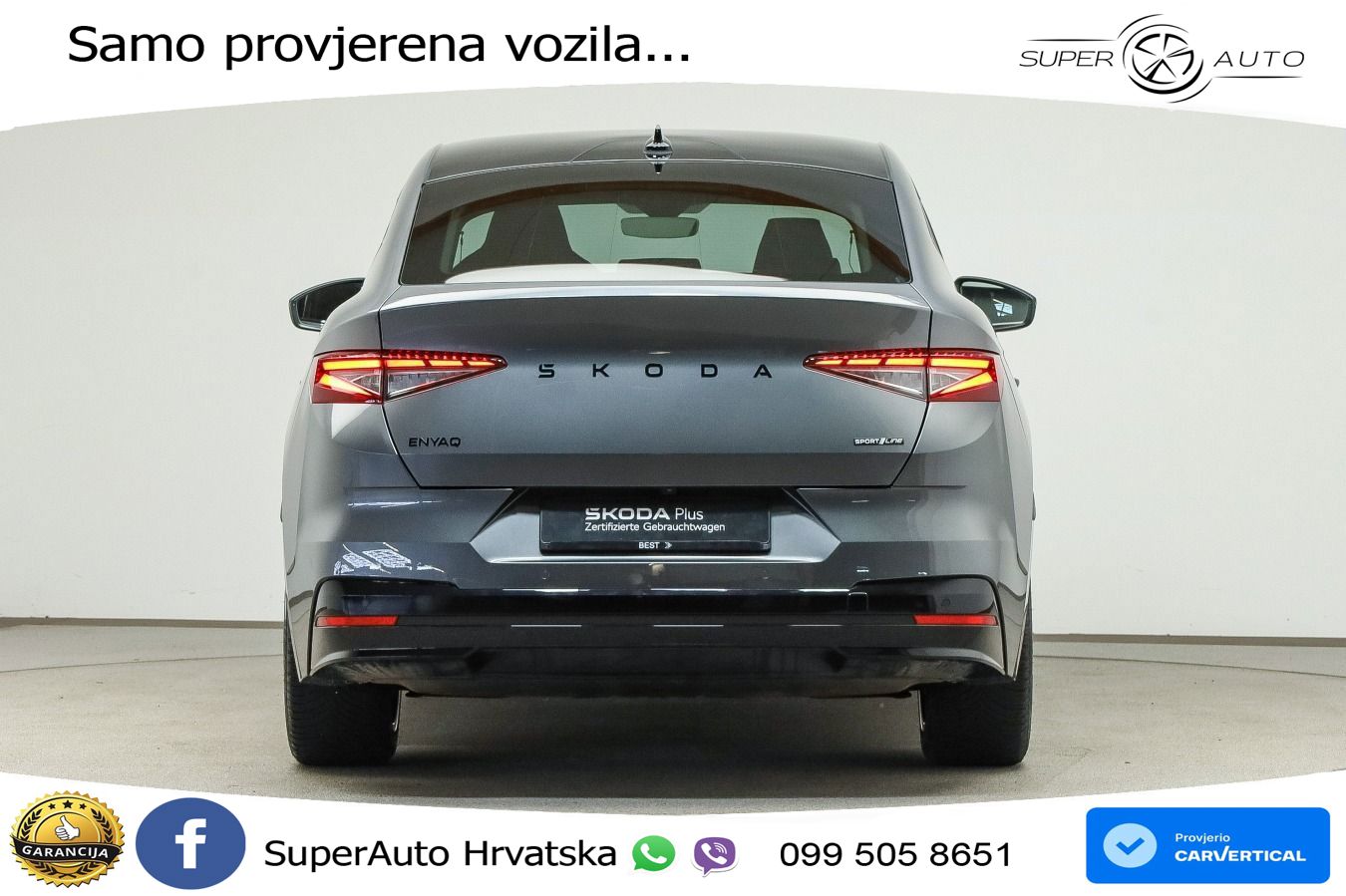 Škoda Enyaq Coupe iV 85 82 kWh (286 KS) SportLine LED+GR SJED+ACC
