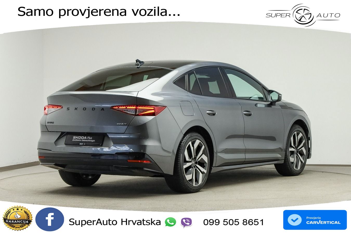 Škoda Enyaq Coupe iV 85 82 kWh (286 KS) SportLine LED+GR SJED+ACC