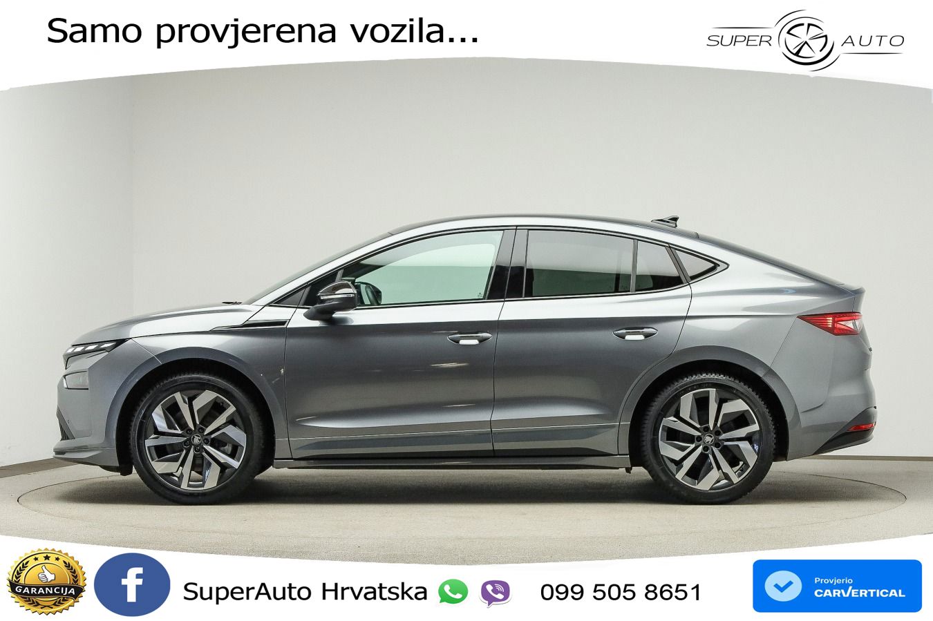 Škoda Enyaq Coupe iV 85 82 kWh (286 KS) SportLine LED+GR SJED+ACC
