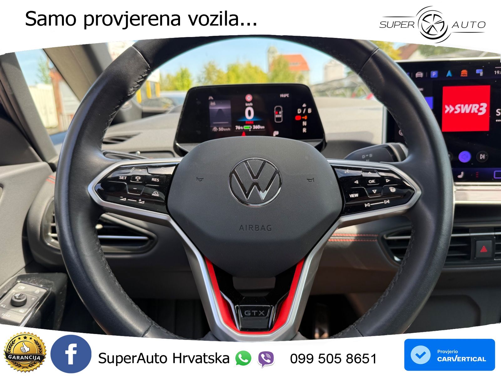 Volkswagen ID.3 GTX 84 kWh (286 KS) LED+GR SJED+ACC