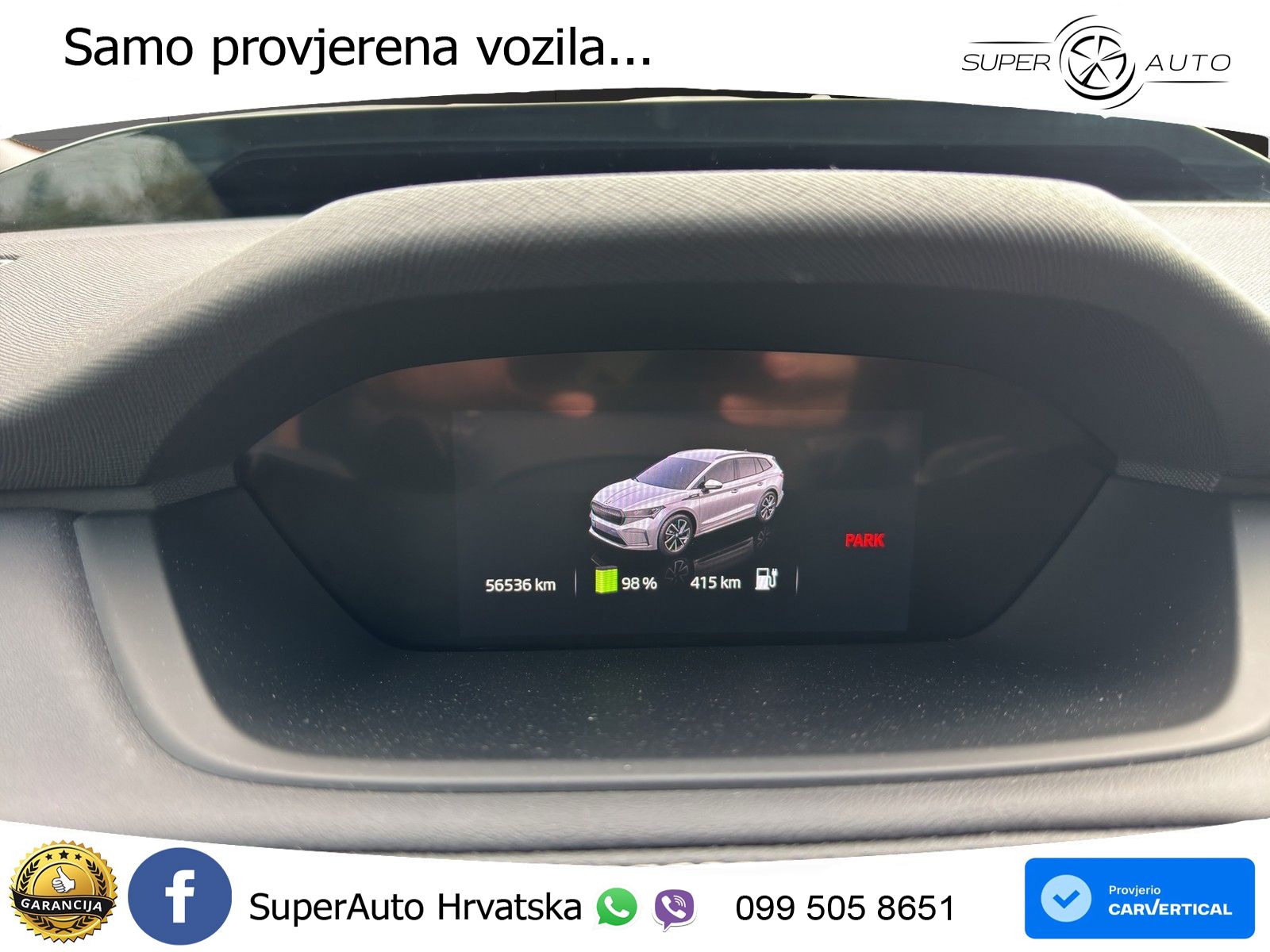 Škoda Enyaq iV 80 82 kWh (204 KS) SportLine LED+GR SJED+ACC