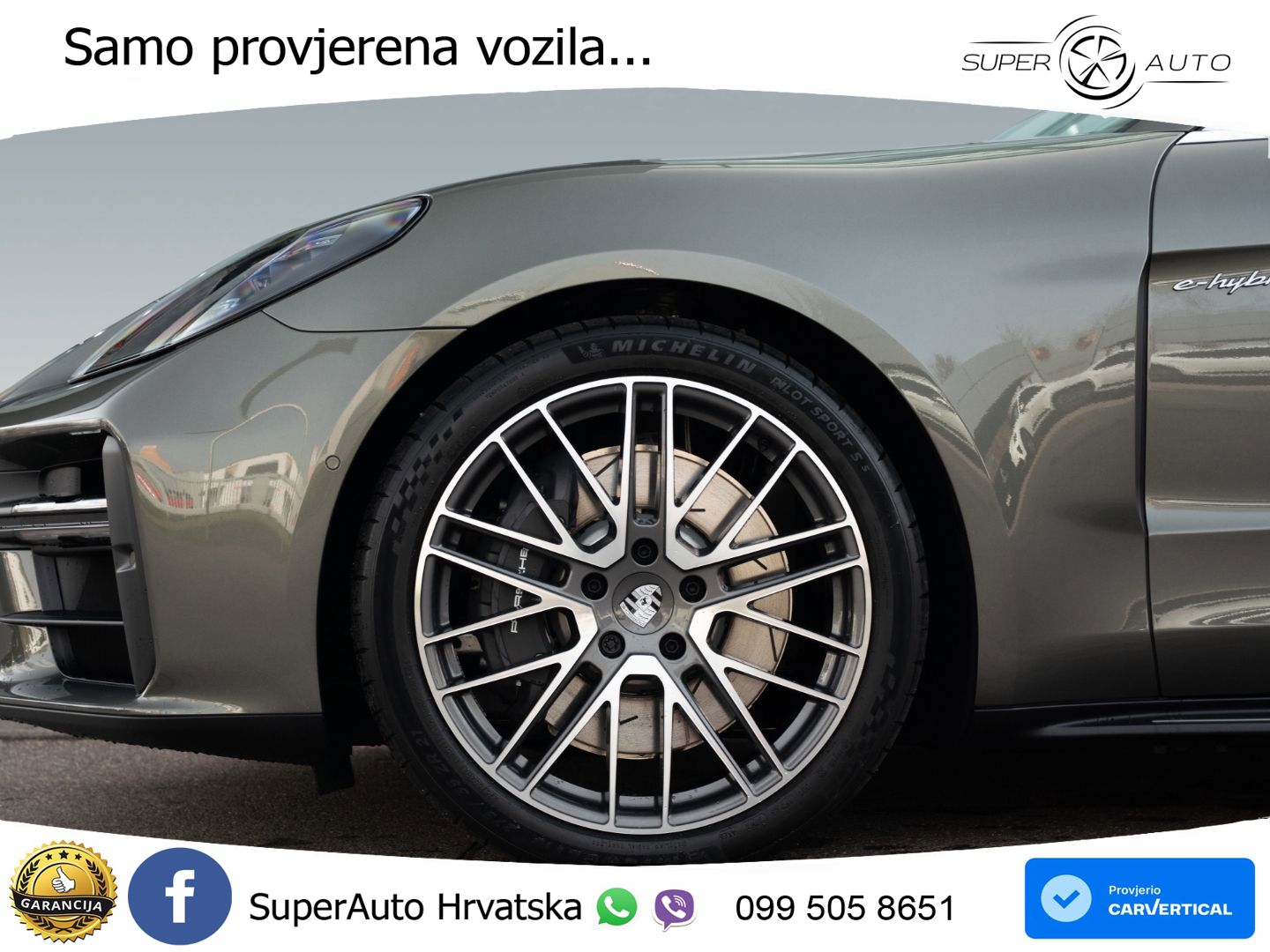 Porsche Panamera 4 2.9 V6 (470 KS) E-Hybrid PDK ZRAČNI+ACC+GR SJED+KAM+PANO