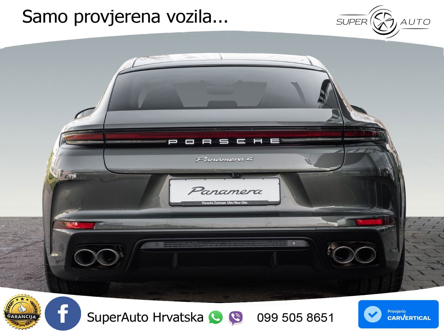 Porsche Panamera 4 2.9 V6 (470 KS) E-Hybrid PDK ZRAČNI+ACC+GR SJED+KAM+PANO