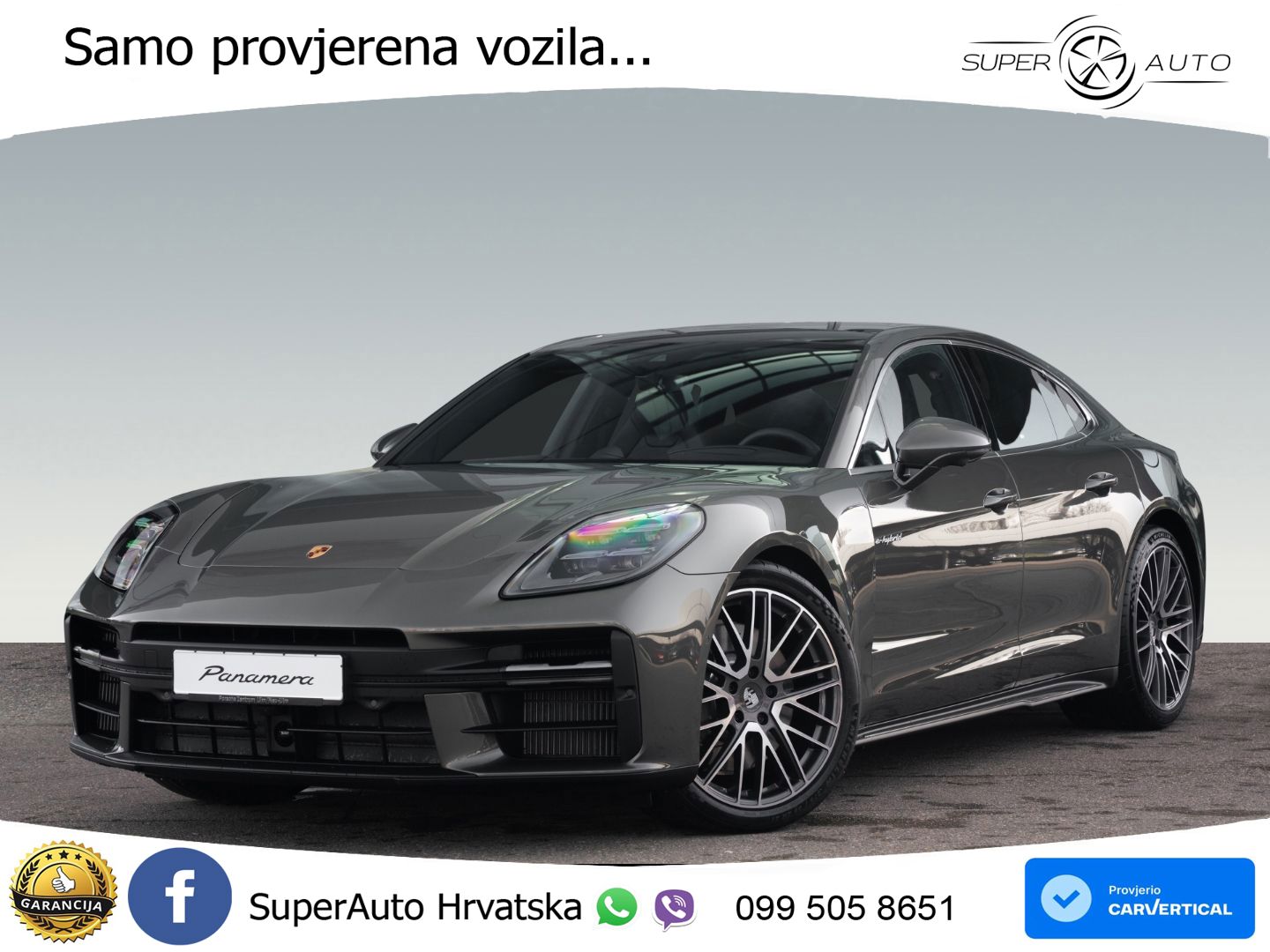 Porsche Panamera 4 2.9 V6 (470 KS) E-Hybrid PDK ZRAČNI+ACC+GR SJED+KAM+PANO