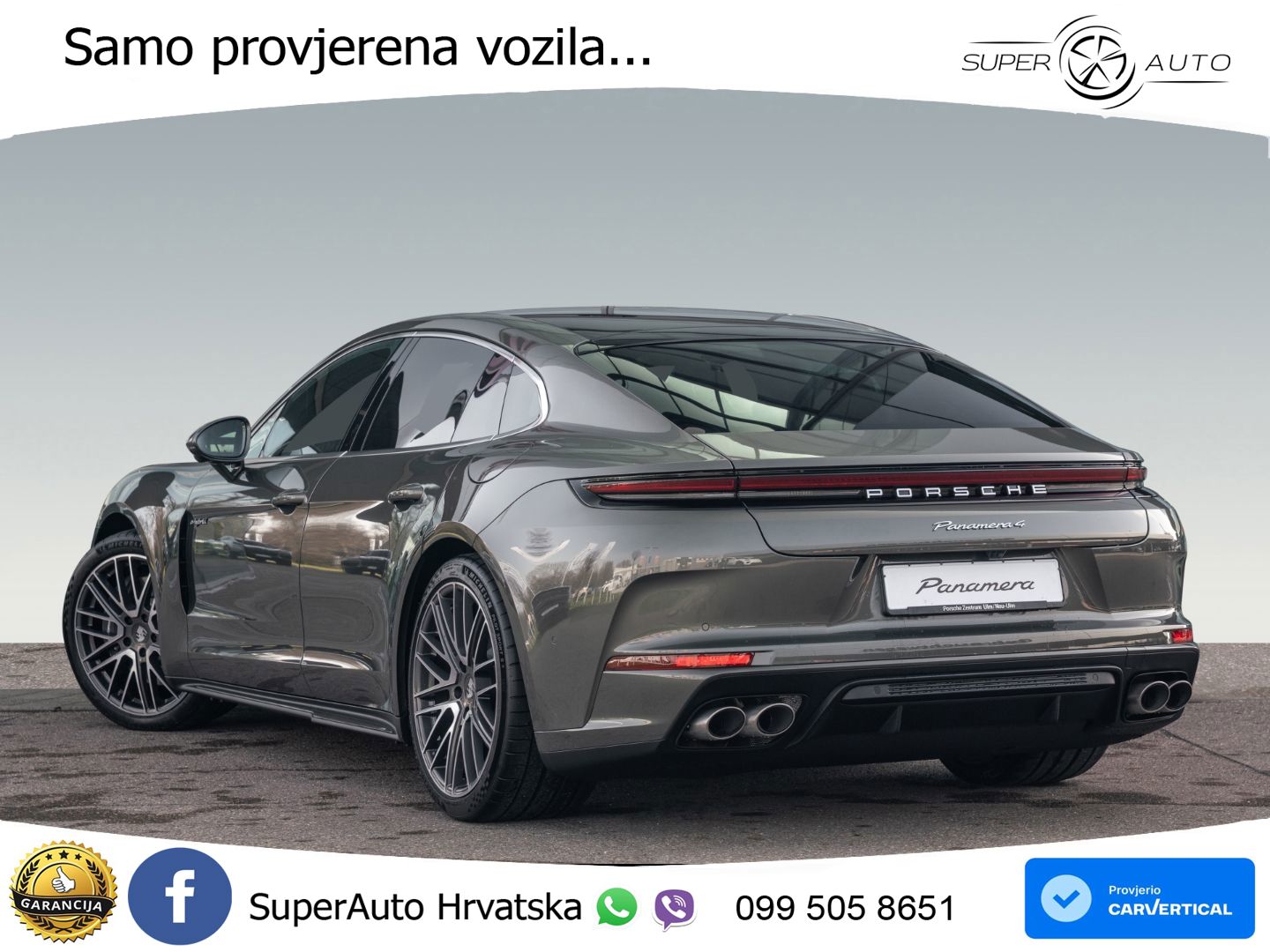 Porsche Panamera 4 2.9 V6 (470 KS) E-Hybrid PDK ZRAČNI+ACC+GR SJED+KAM+PANO