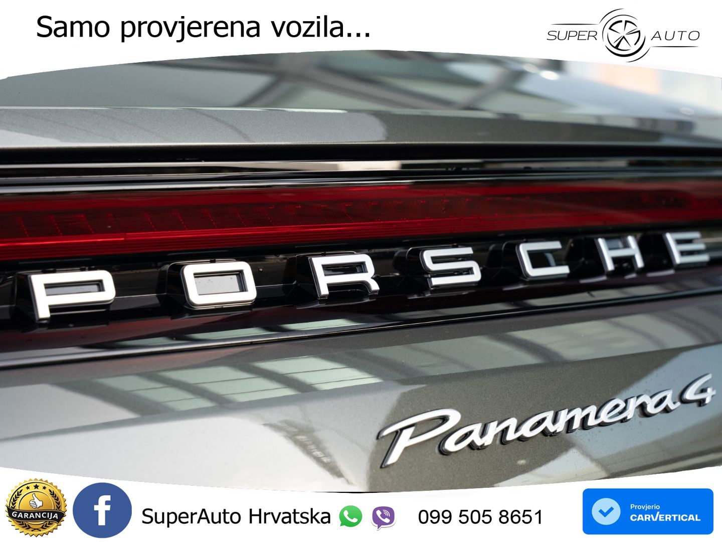 Porsche Panamera 4 2.9 V6 (470 KS) E-Hybrid PDK ZRAČNI+ACC+GR SJED+KAM+PANO