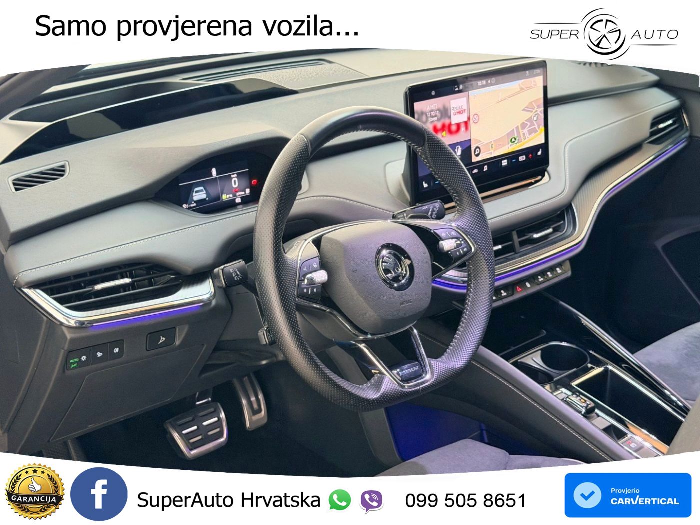 Škoda Enyaq iV 80 82 kWh (204 KS) SportLine LED+GR SJED+ACC