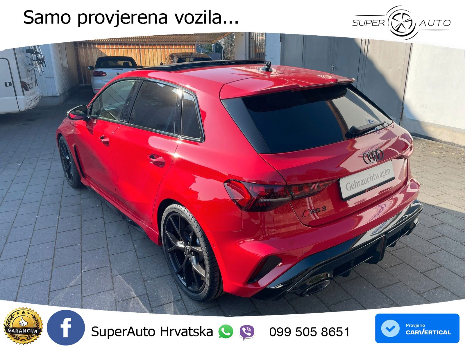 Audi RS3 Sedan 2.5 TFSI (400 KS) quattro S tronic LED+GR SJED+ACC