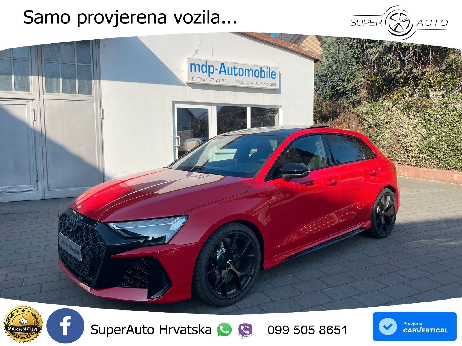 Audi RS3 Sedan 2.5 TFSI (400 KS) quattro S tronic LED+GR SJED+ACC