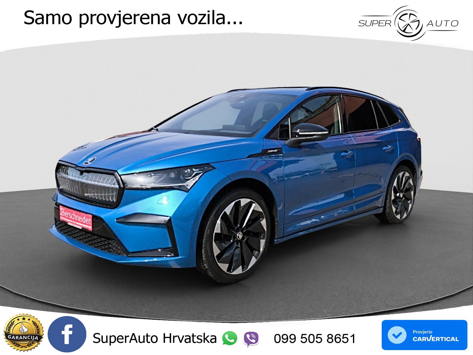 Škoda Enyaq iV 80 82 kWh (204 KS) SportLine LED+GR SJED+ACC
