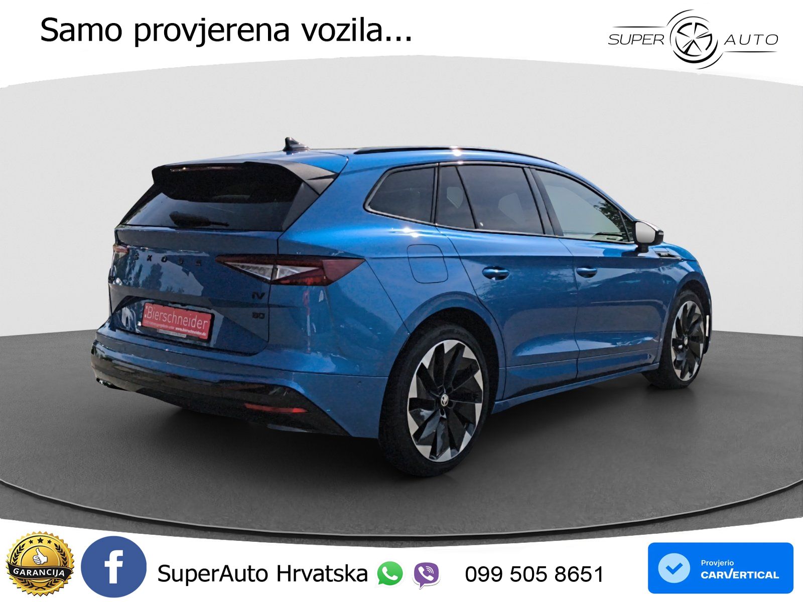 Škoda Enyaq iV 80 82 kWh (204 KS) SportLine LED+GR SJED+ACC