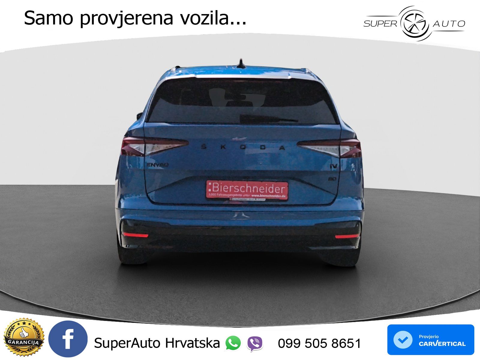 Škoda Enyaq iV 80 82 kWh (204 KS) SportLine LED+GR SJED+ACC