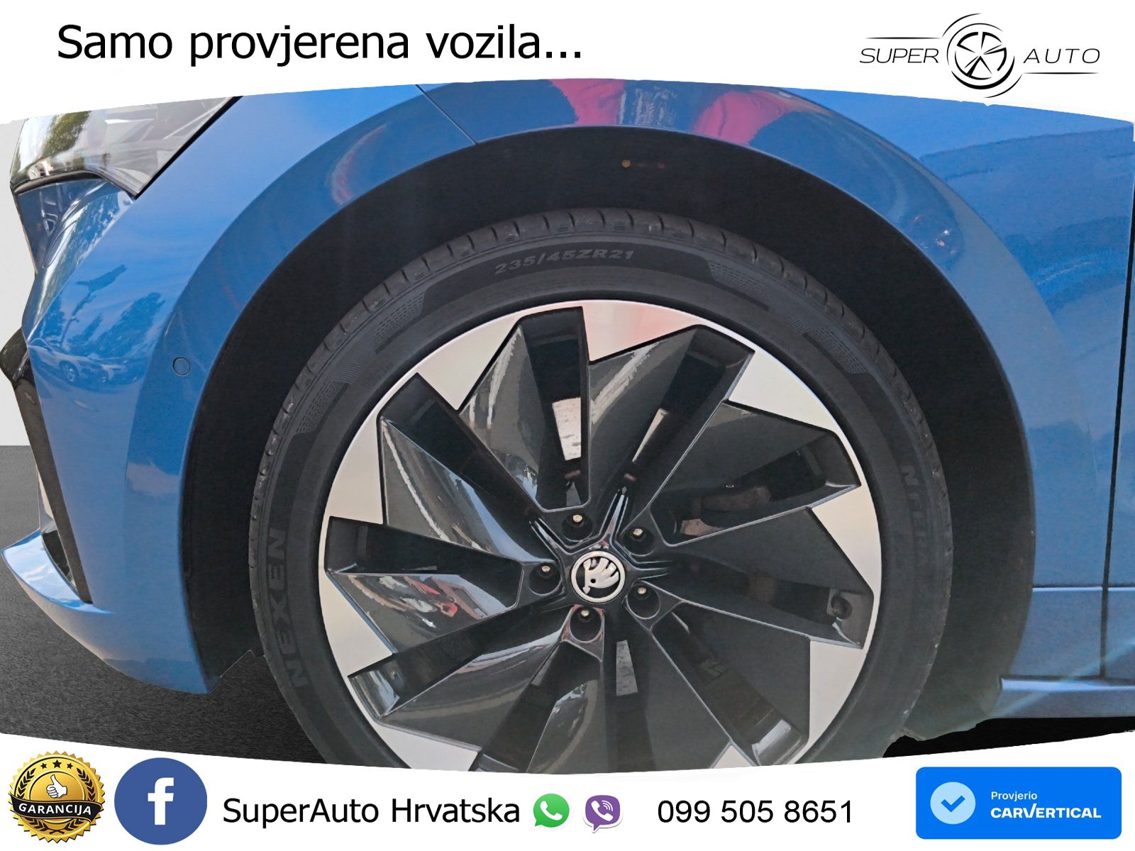 Škoda Enyaq iV 80 82 kWh (204 KS) SportLine LED+GR SJED+ACC