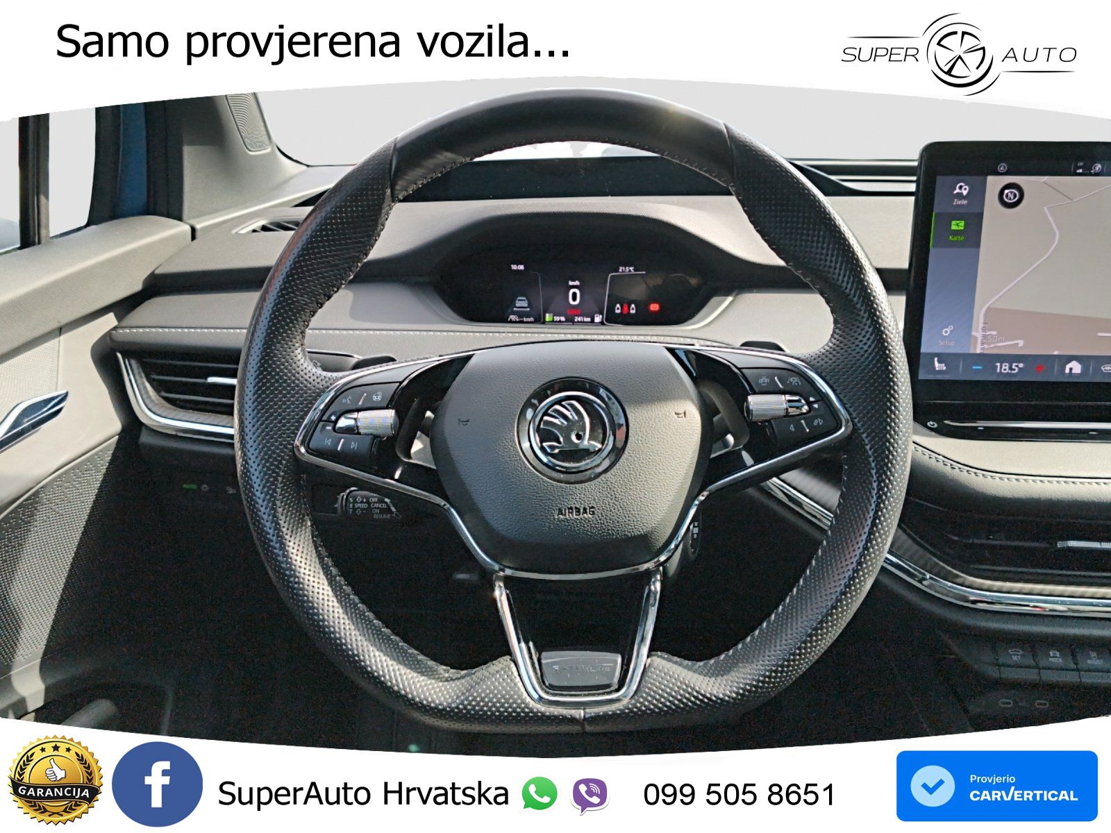 Škoda Enyaq iV 80 82 kWh (204 KS) SportLine LED+GR SJED+ACC