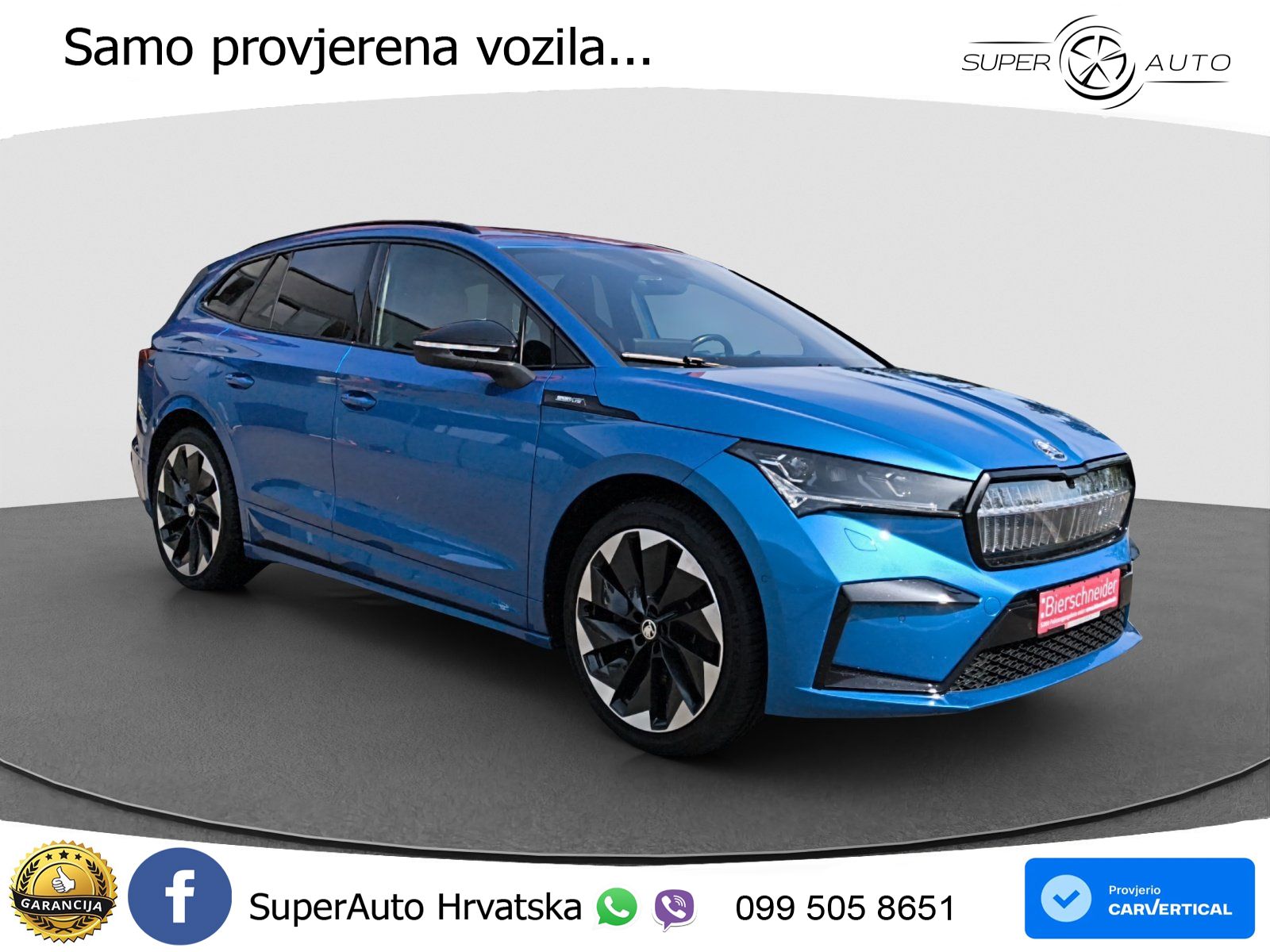 Škoda Enyaq iV 80 82 kWh (204 KS) SportLine LED+GR SJED+ACC