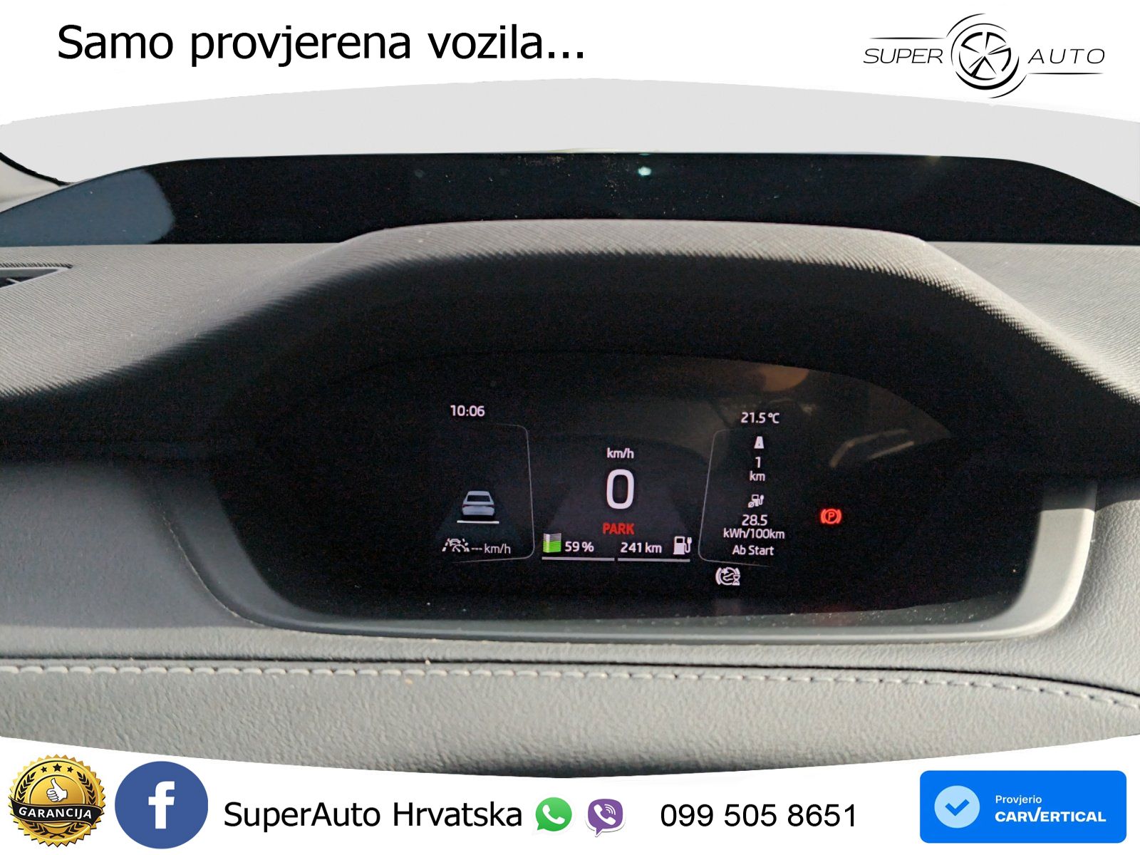 Škoda Enyaq iV 80 82 kWh (204 KS) SportLine LED+GR SJED+ACC