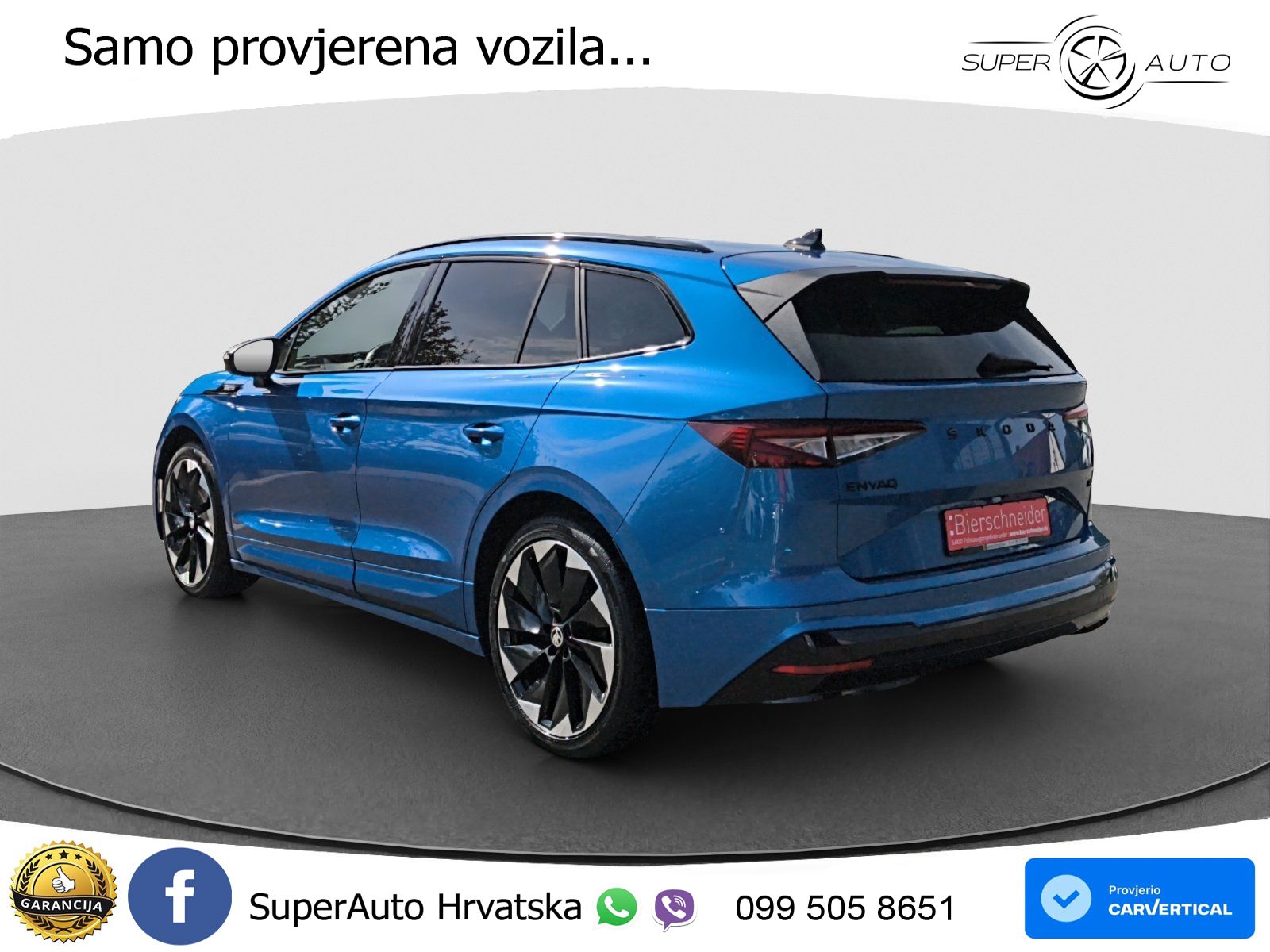 Škoda Enyaq iV 80 82 kWh (204 KS) SportLine LED+GR SJED+ACC