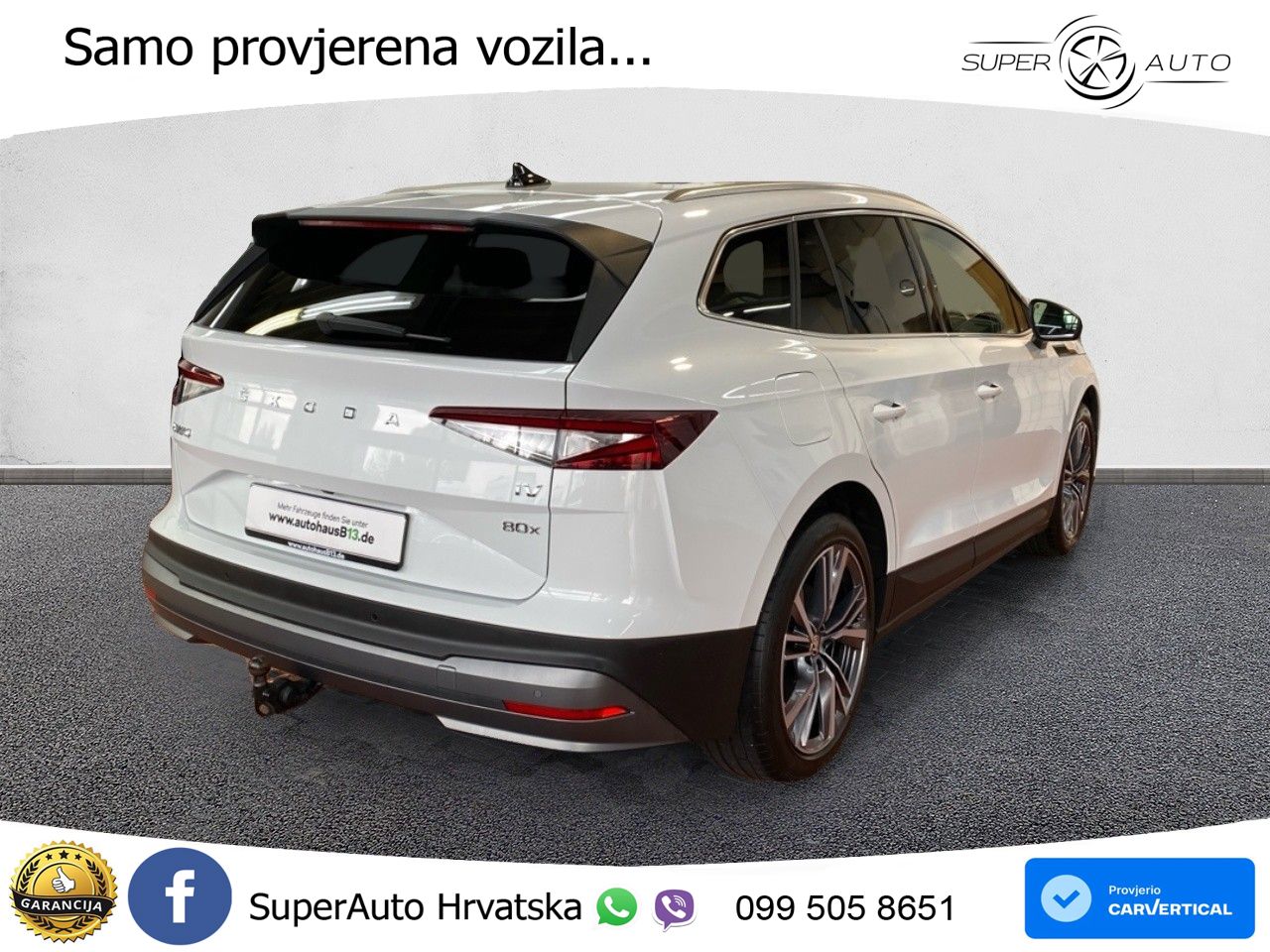 Škoda Enyaq iV 80x 82 kWh (265 KS) AWD LED+GR SJED+ACC
