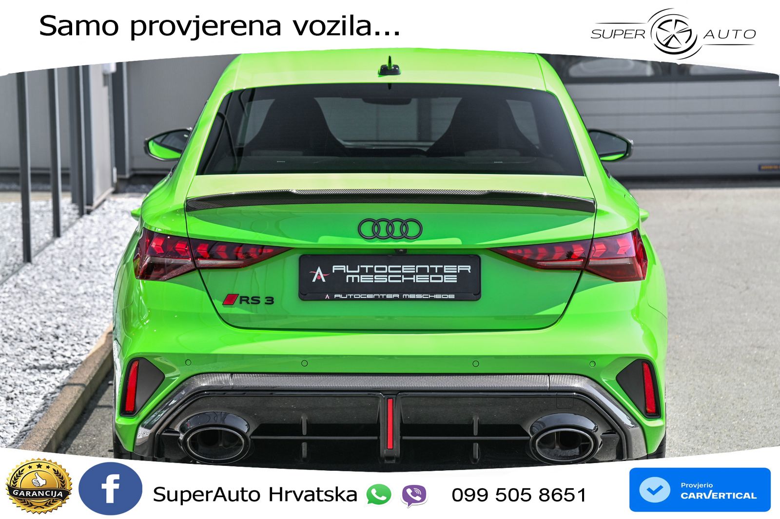 Audi RS3 Sedan 2.5 TFSI (400 KS) quattro S tronic LED+GR SJED+ACC