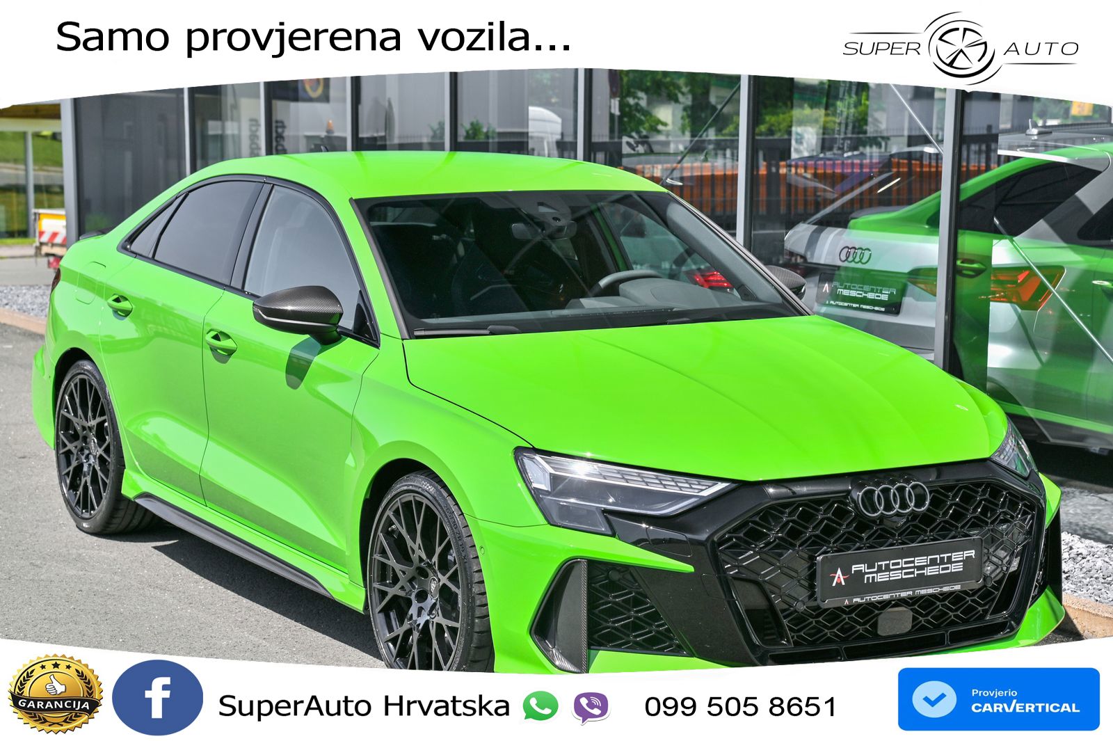 Audi RS3 Sedan 2.5 TFSI (400 KS) quattro S tronic LED+GR SJED+ACC