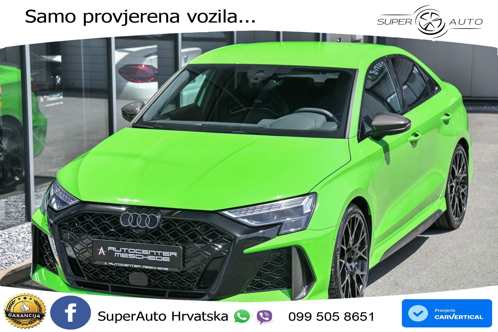 Audi RS3 Sedan 2.5 TFSI (400 KS) quattro S tronic LED+GR SJED+ACC
