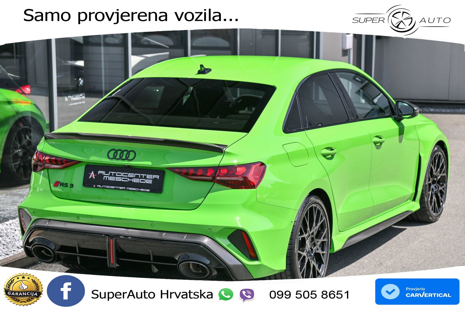 Audi RS3 Sedan 2.5 TFSI (400 KS) quattro S tronic LED+GR SJED+ACC