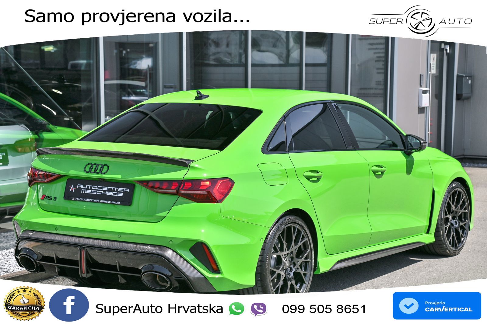 Audi RS3 Sedan 2.5 TFSI (400 KS) quattro S tronic LED+GR SJED+ACC