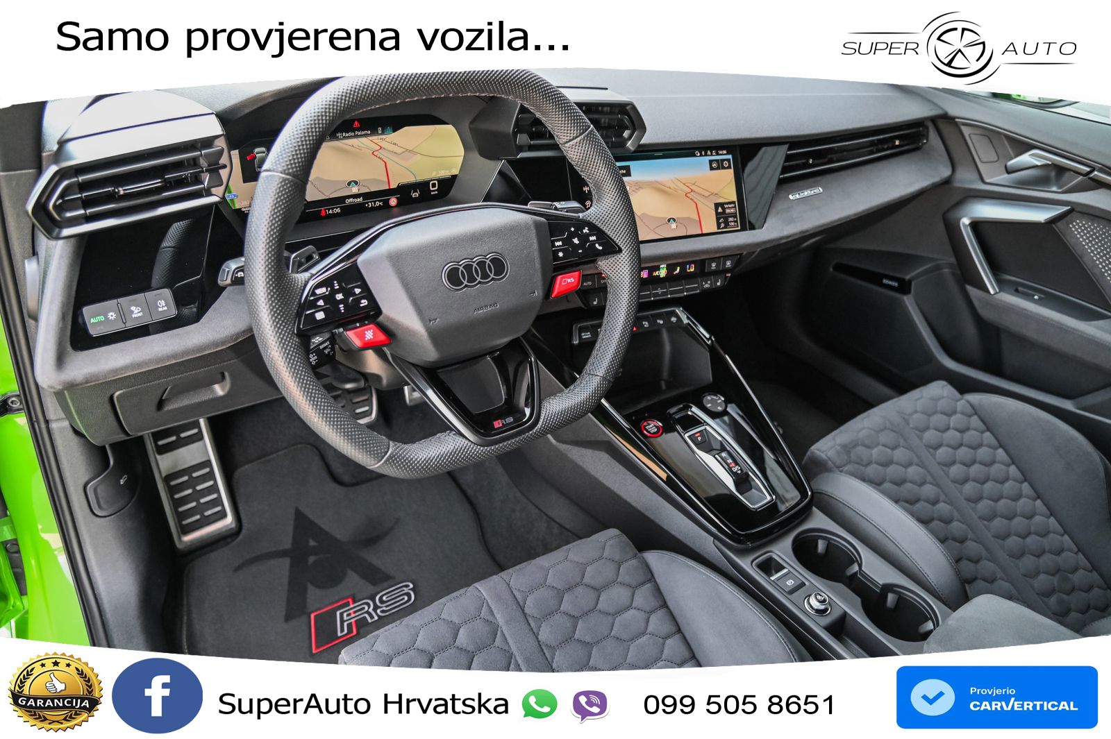 Audi RS3 Sedan 2.5 TFSI (400 KS) quattro S tronic LED+GR SJED+ACC