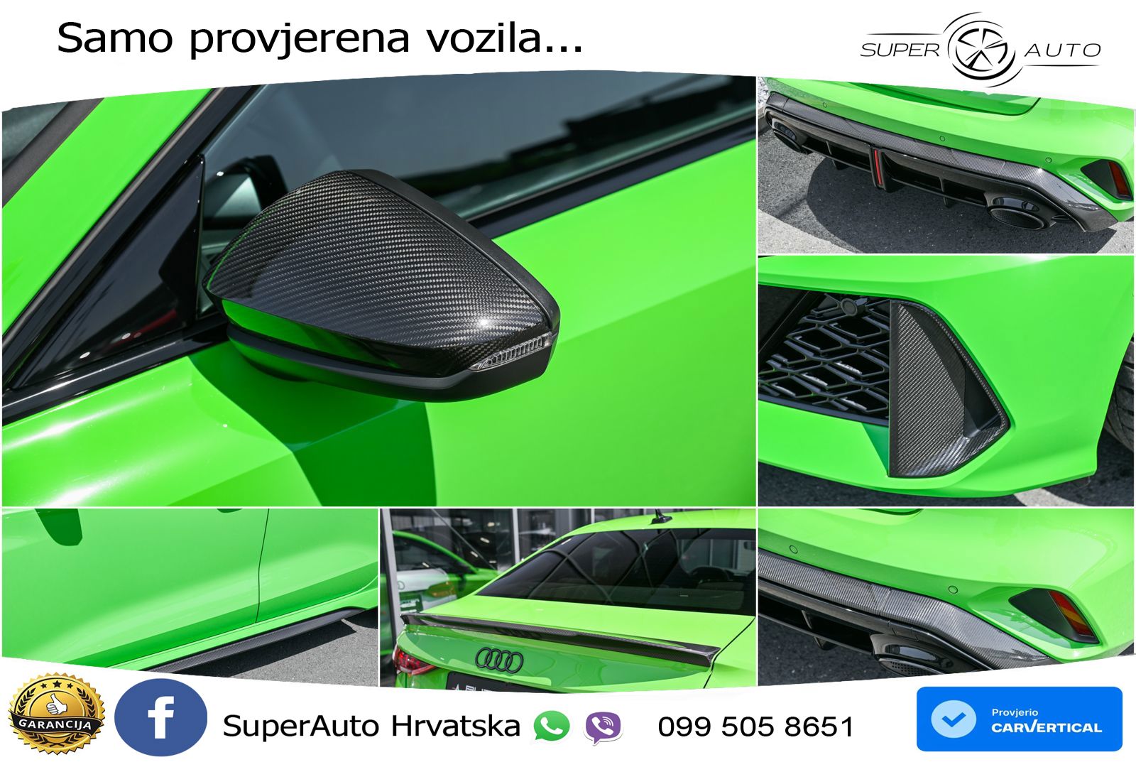 Audi RS3 Sedan 2.5 TFSI (400 KS) quattro S tronic LED+GR SJED+ACC