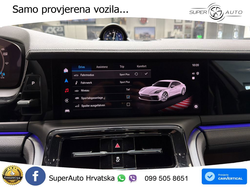 Porsche Panamera 4 2.9 V6 (470 KS) E-Hybrid PDK ZRAČNI+ACC+GR SJED+KAM+PANO