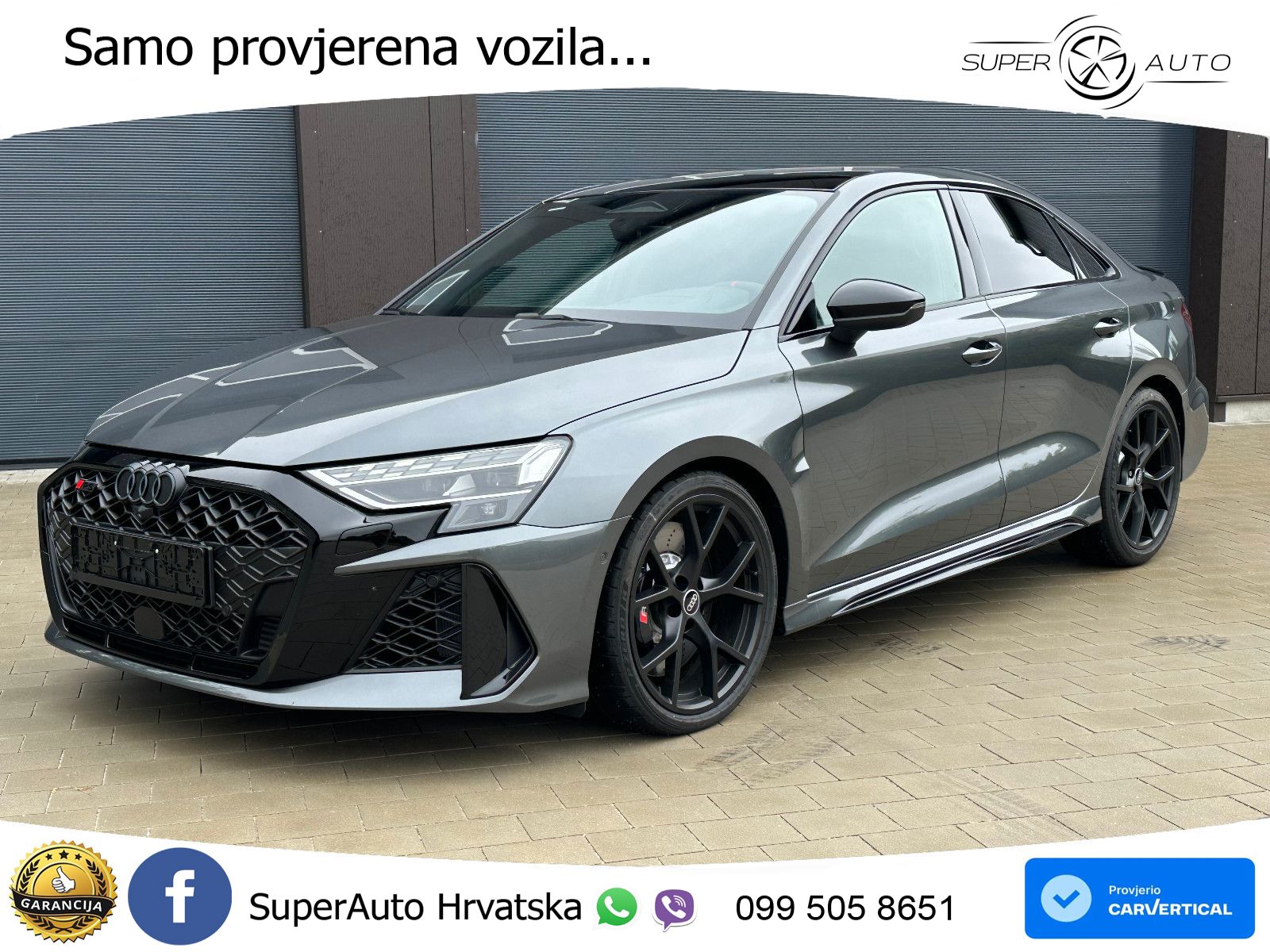Audi RS3 Sedan 2.5 TFSI (400 KS) quattro S tronic LED+GR SJED+ACC