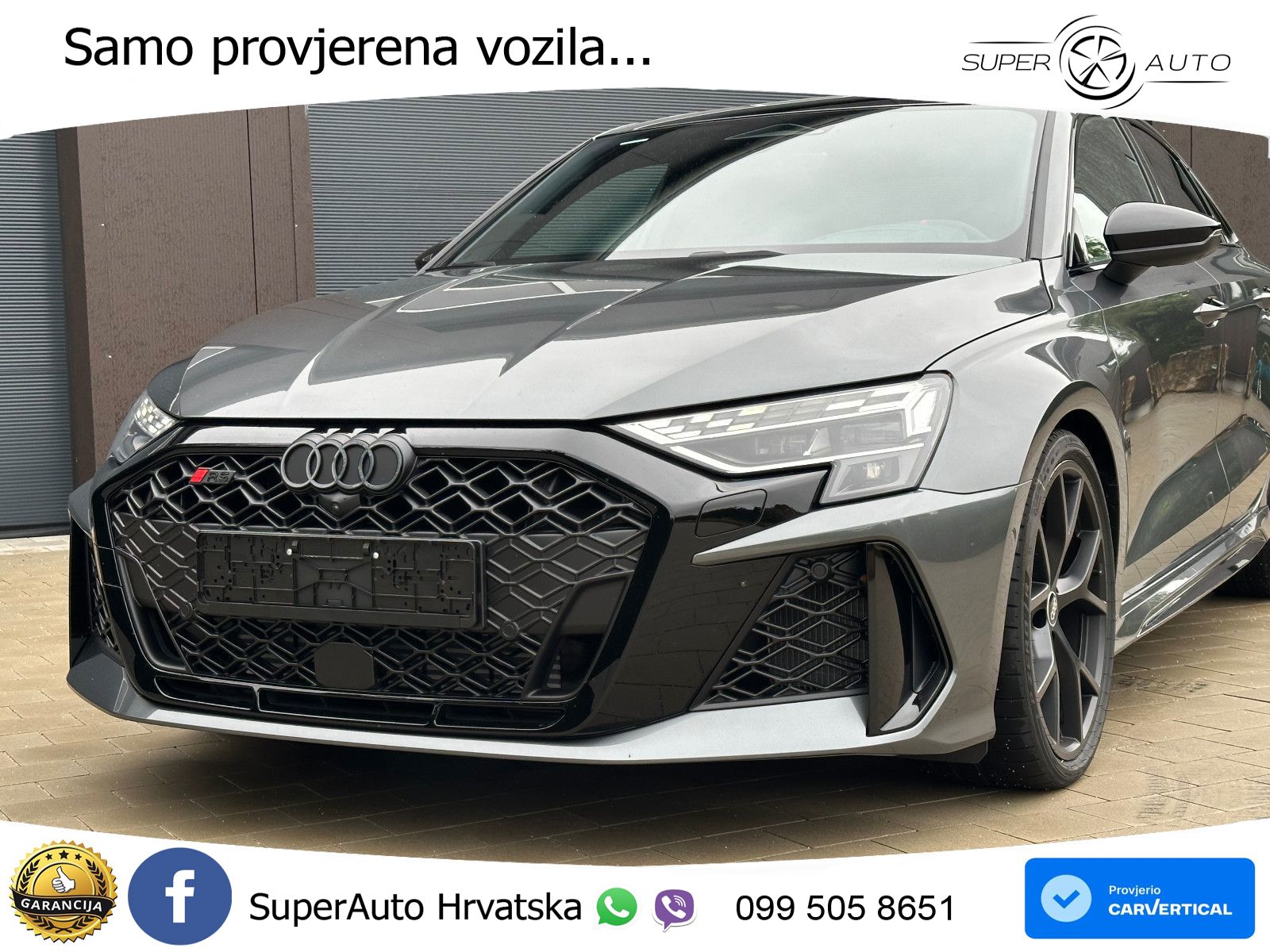Audi RS3 Sedan 2.5 TFSI (400 KS) quattro S tronic LED+GR SJED+ACC