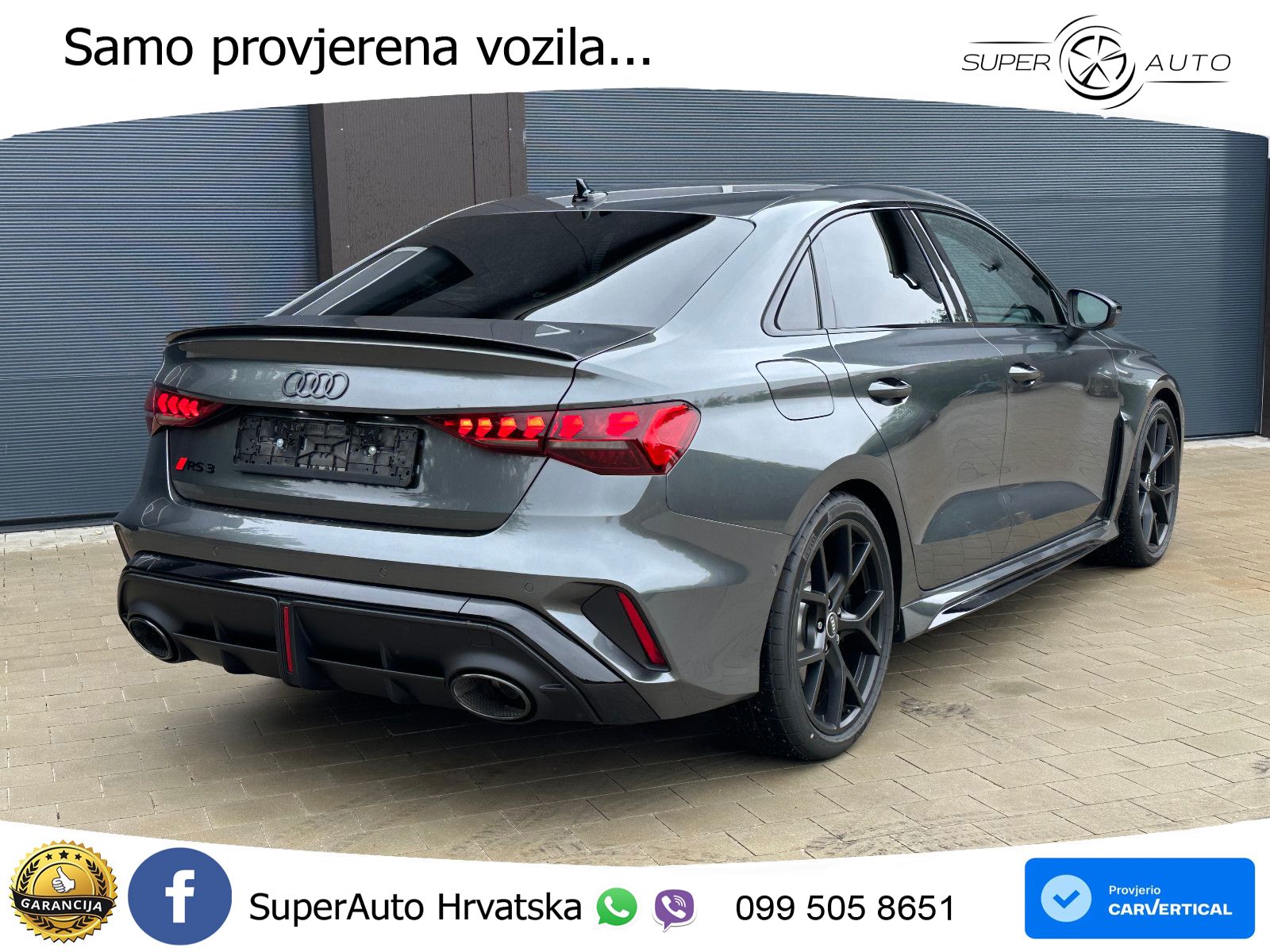 Audi RS3 Sedan 2.5 TFSI (400 KS) quattro S tronic LED+GR SJED+ACC