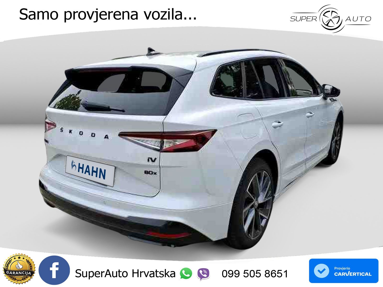 Škoda Enyaq iV 80x 82 kWh (265 KS) AWD SportLine LED+GR SJED+ACC