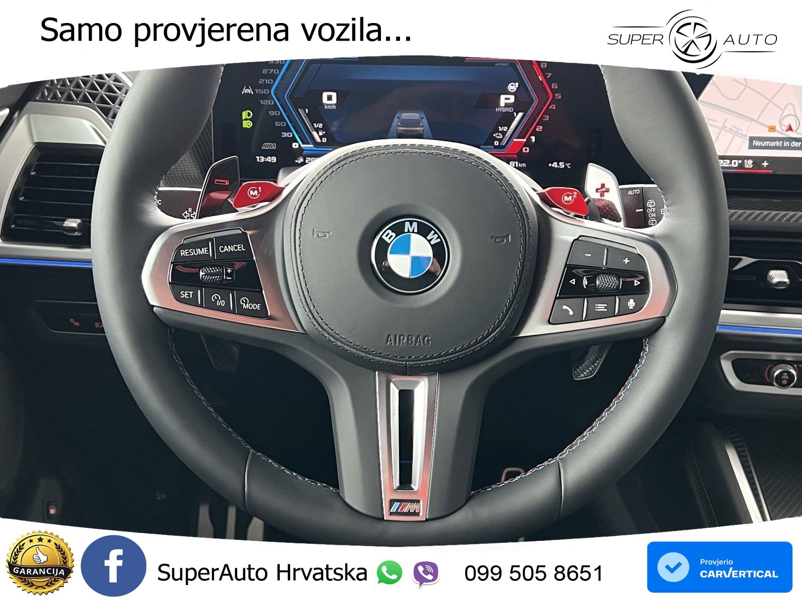 BMW XM 50e (476 KS) M xDrive M Steptronic LED+GR SJED+ACC