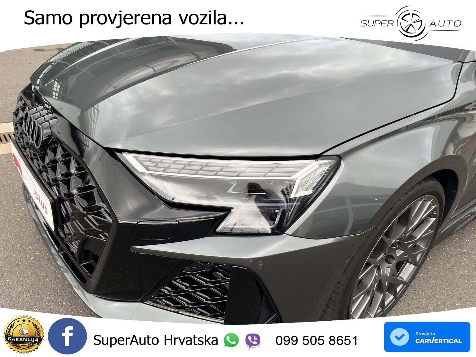 Audi RS3 Sedan 2.5 TFSI (400 KS) quattro S tronic LED+GR SJED+ACC