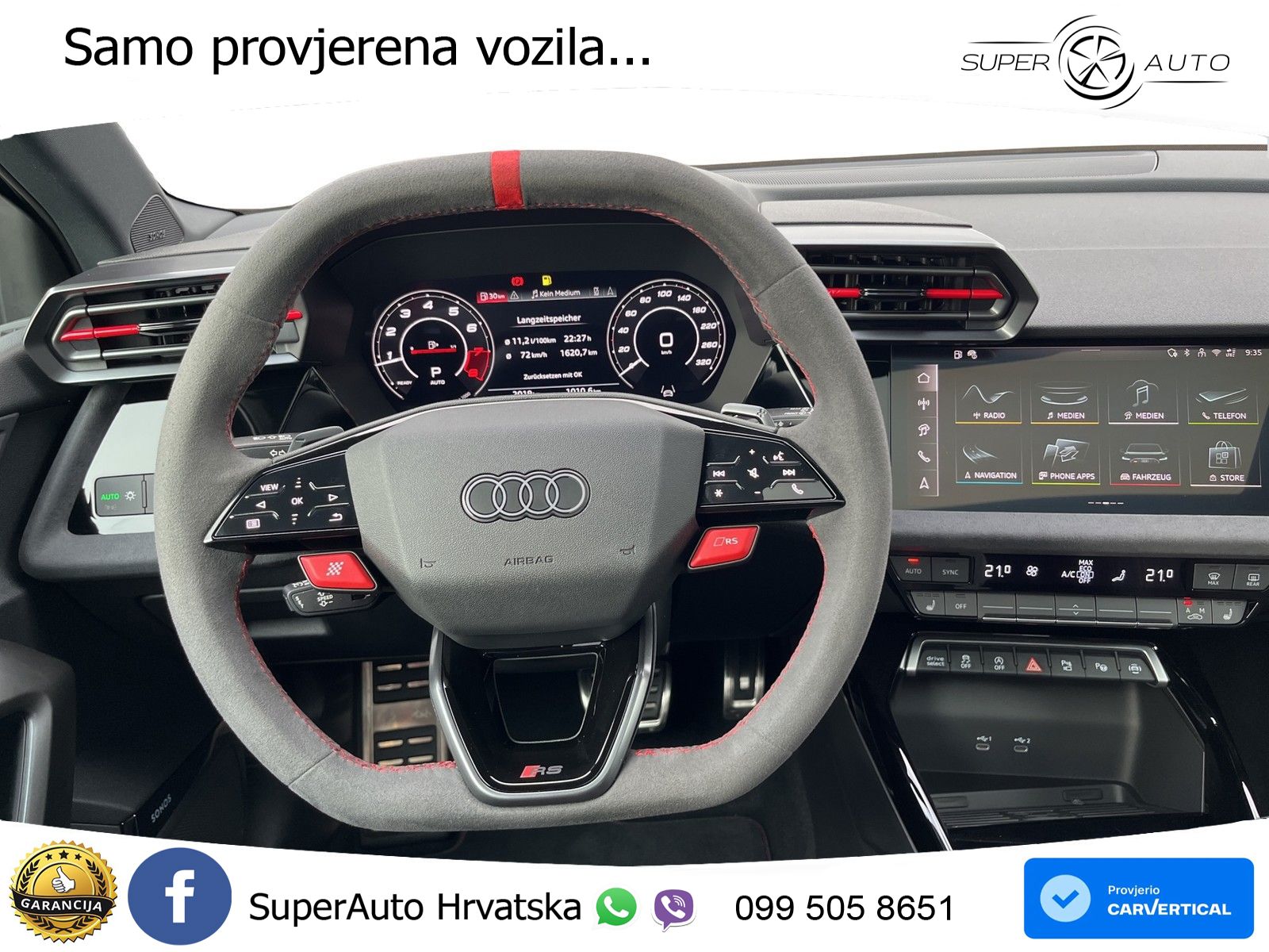Audi RS3 Sedan 2.5 TFSI (400 KS) quattro S tronic LED+GR SJED+ACC