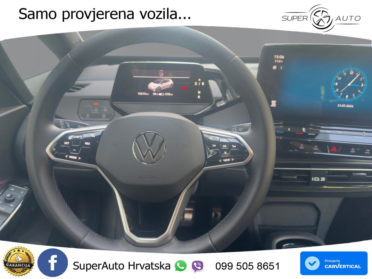 Volkswagen ID.3 Pro 62 kWh (204 KS)