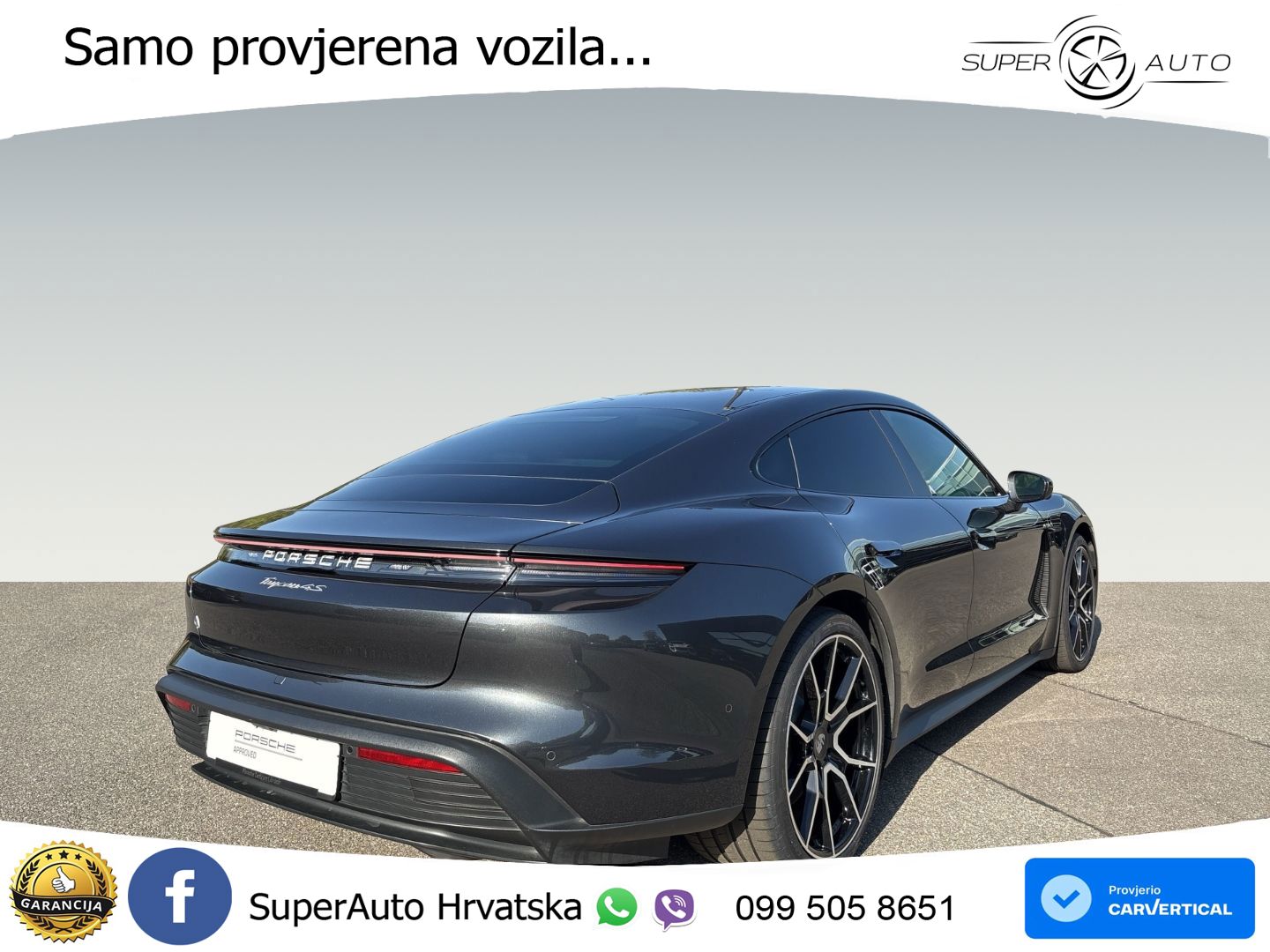 Porsche Taycan 4S 105 kWh (598 KS)