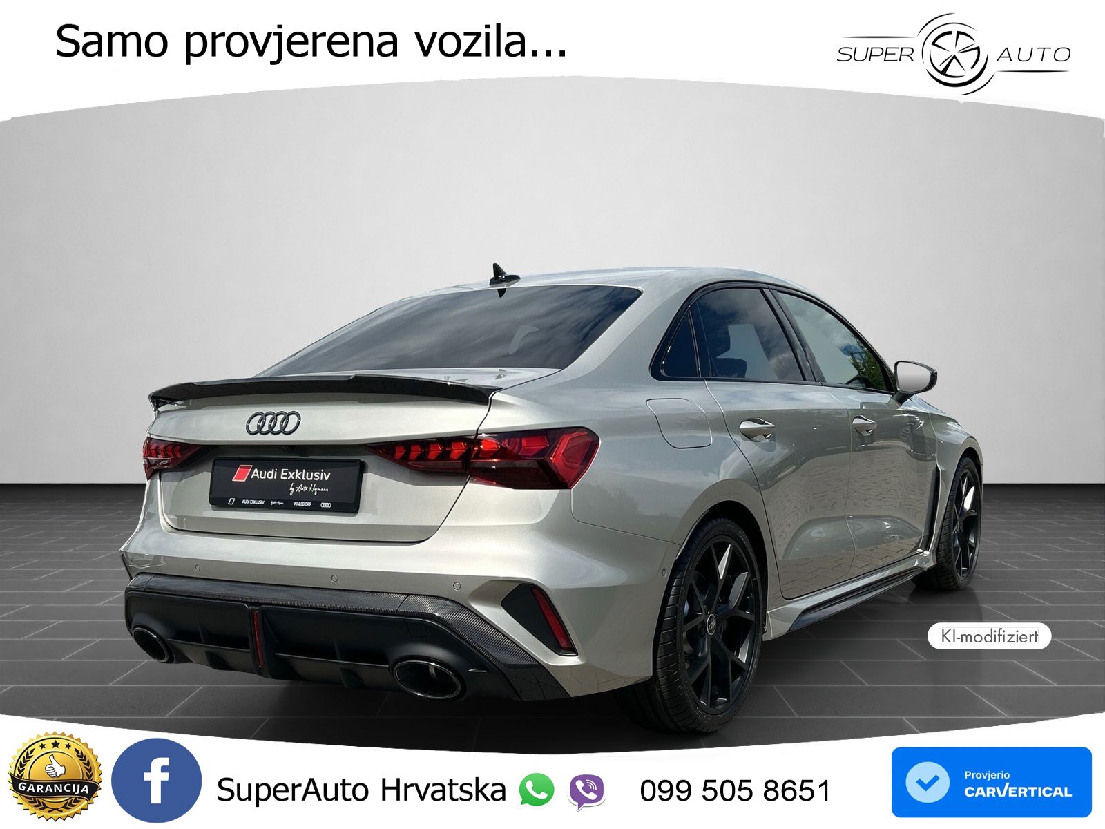 Audi RS3 Sedan 2.5 TFSI (400 KS) quattro S tronic LED+GR SJED+ACC