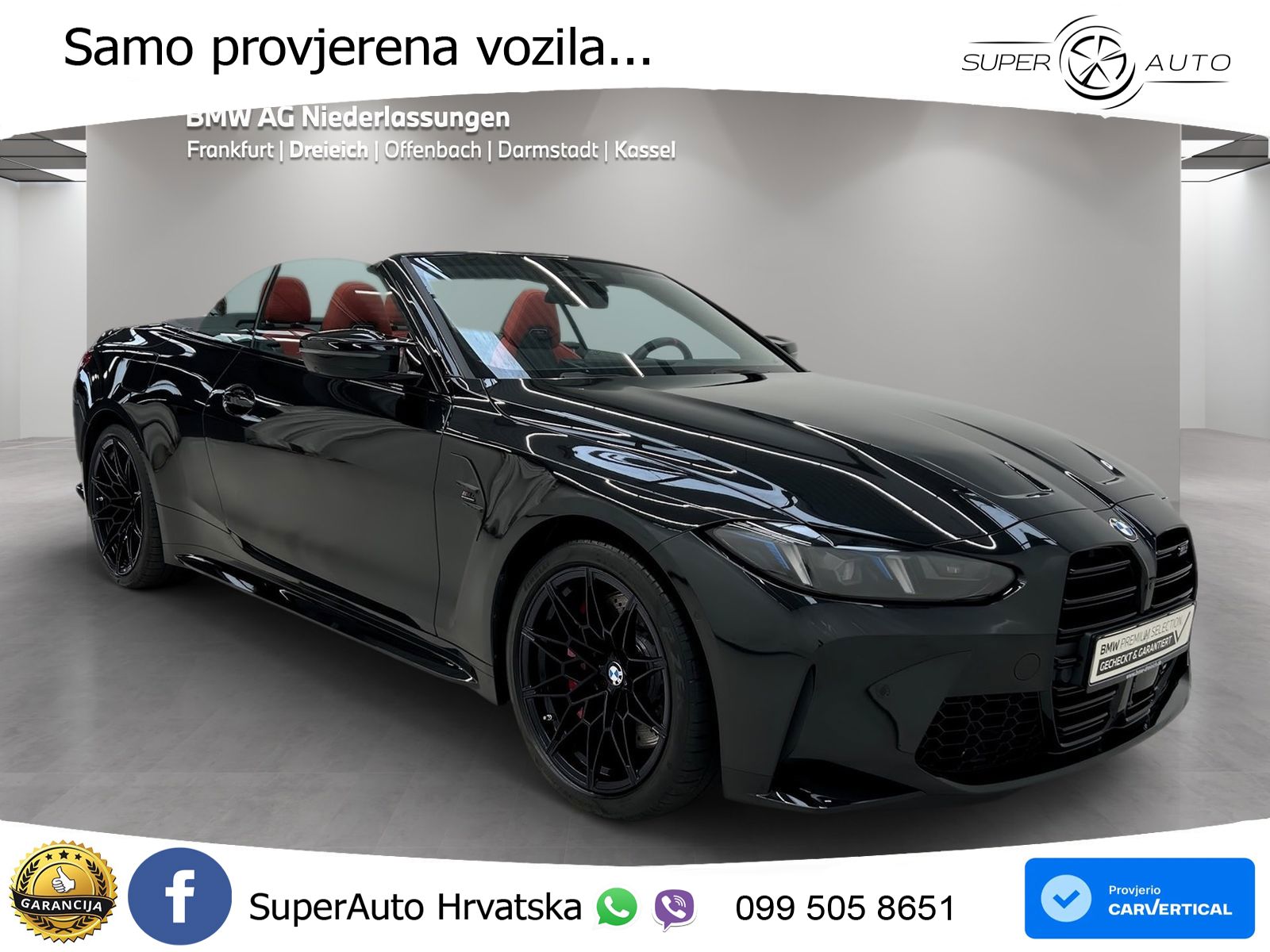 BMW M4 Convertible Competition 3.0 (530 KS) xDrive Steptronic LED+GR SJED+ACC