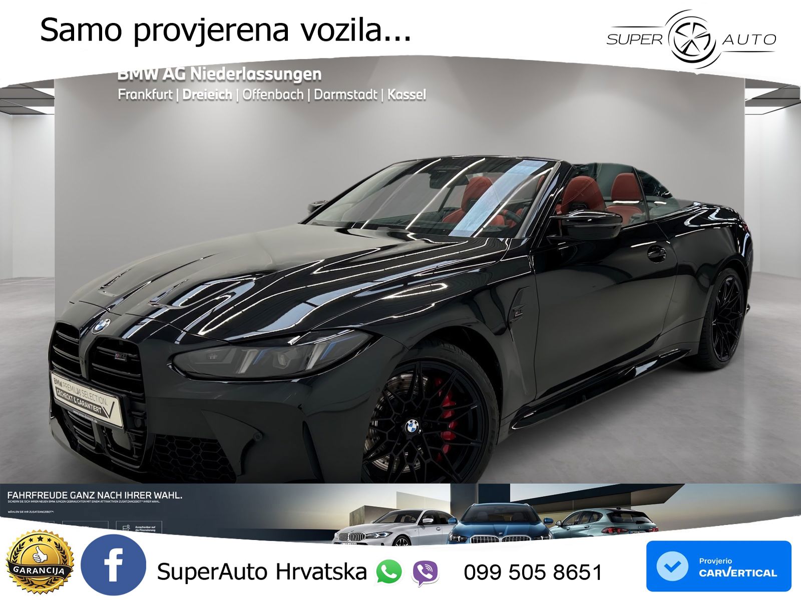 BMW M4 Convertible Competition 3.0 (530 KS) xDrive Steptronic LED+GR SJED+ACC