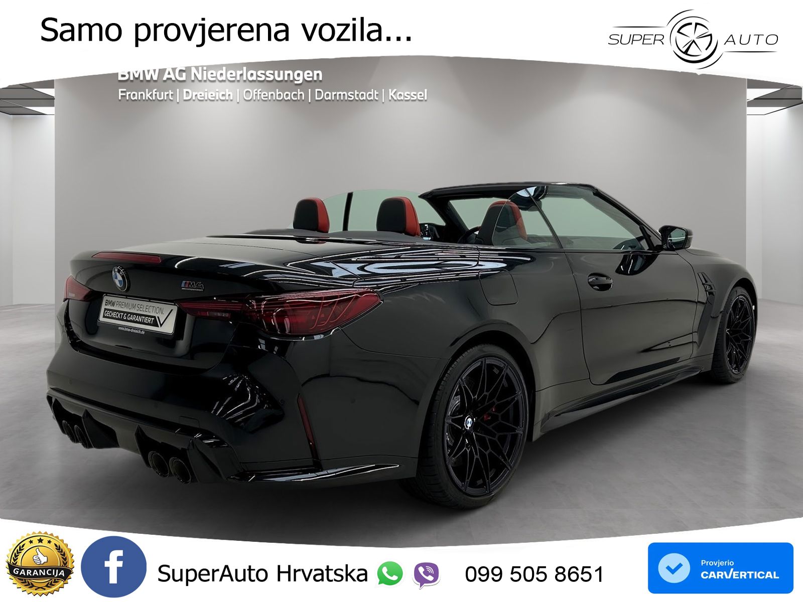 BMW M4 Convertible Competition 3.0 (530 KS) xDrive Steptronic LED+GR SJED+ACC