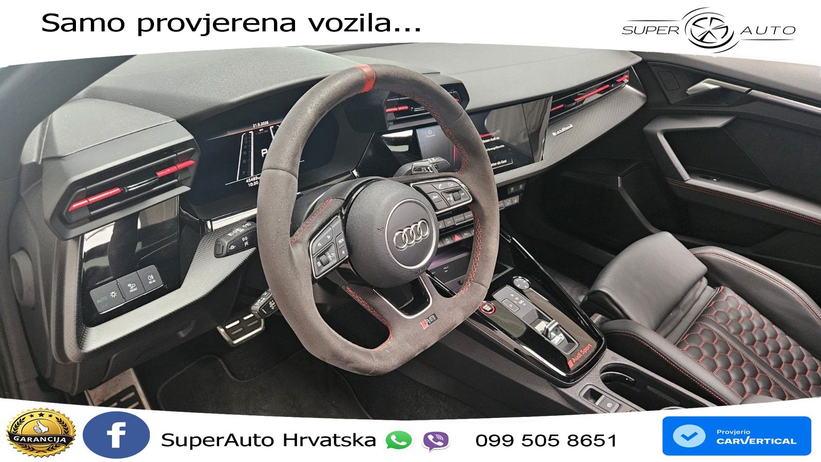 Audi RS3 Sedan 2.5 TFSI (400 KS) quattro S tronic LED+GR SJED+ACC