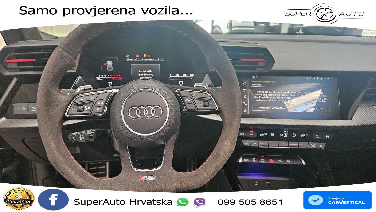 Audi RS3 Sedan 2.5 TFSI (400 KS) quattro S tronic LED+GR SJED+ACC