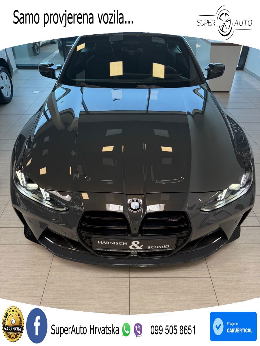 BMW M4 Convertible Competition 3.0 (530 KS) xDrive Steptronic LED+GR SJED+ACC